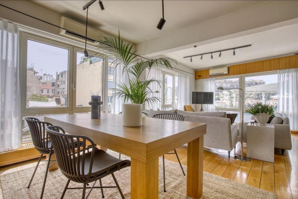 Apartament Sunny Luxury Loft,Stunning Acropolis View, Jacuzzi Ateny Zewnętrze zdjęcie
