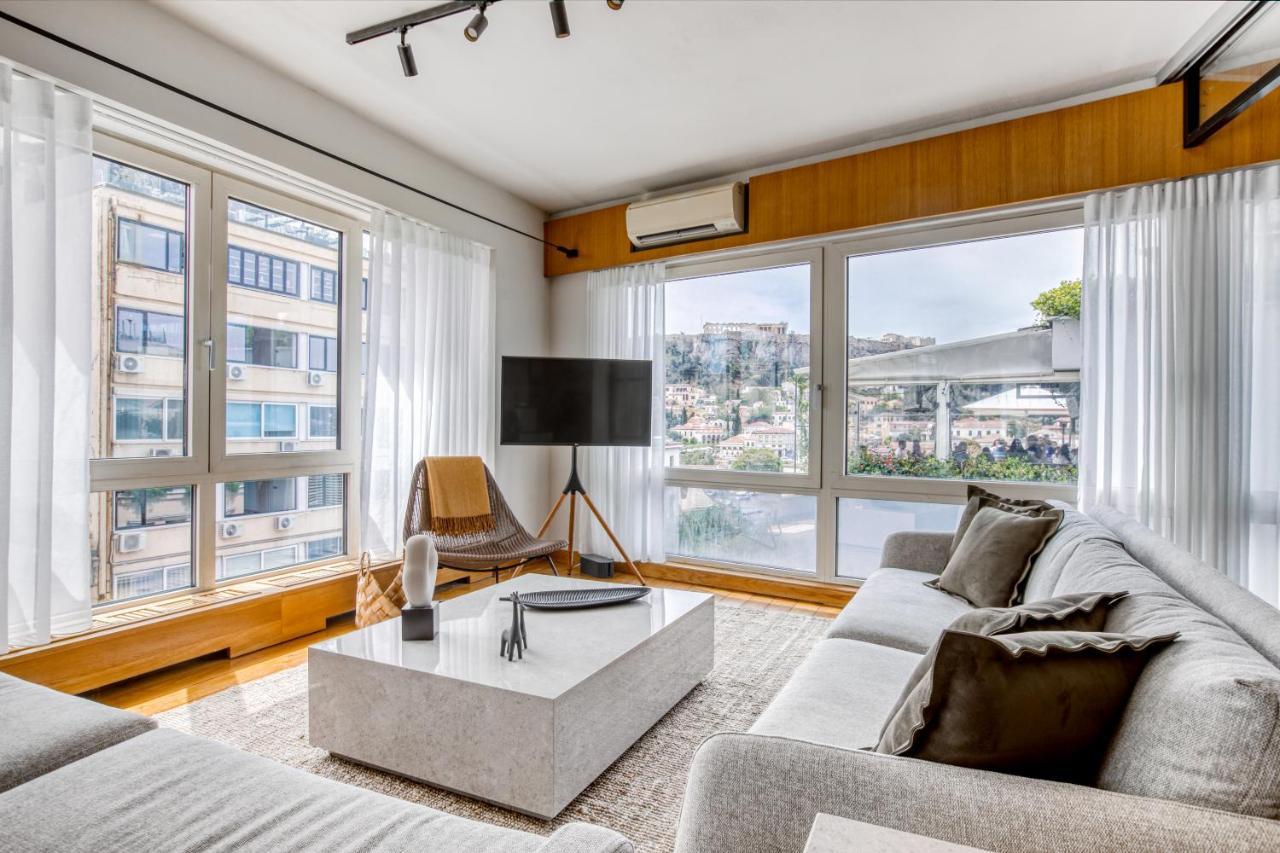 Apartament Sunny Luxury Loft,Stunning Acropolis View, Jacuzzi Ateny Zewnętrze zdjęcie