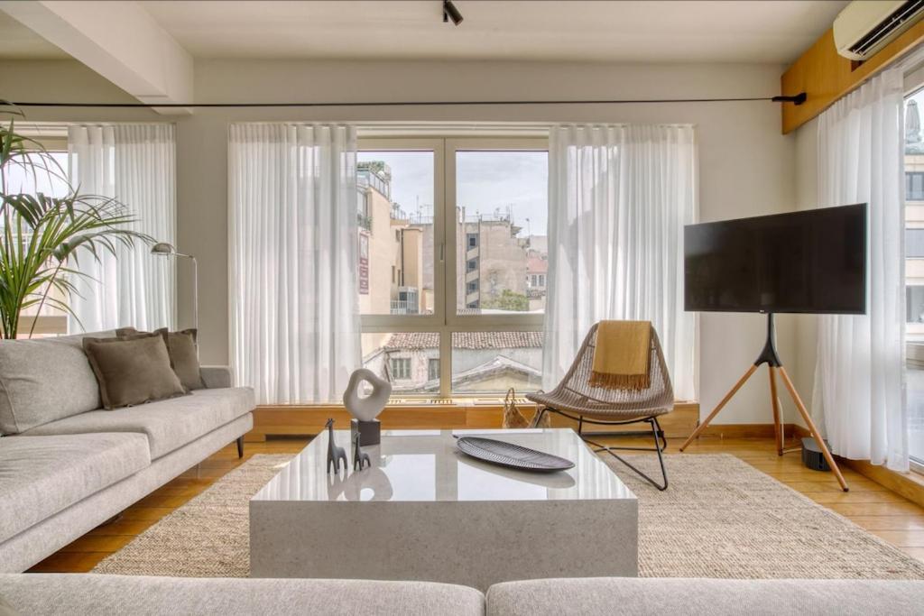 Apartament Sunny Luxury Loft,Stunning Acropolis View, Jacuzzi Ateny Zewnętrze zdjęcie